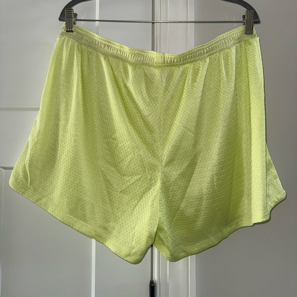 Champion Women's Neon Yellow Athletic Shorts - Picture 2 of 3